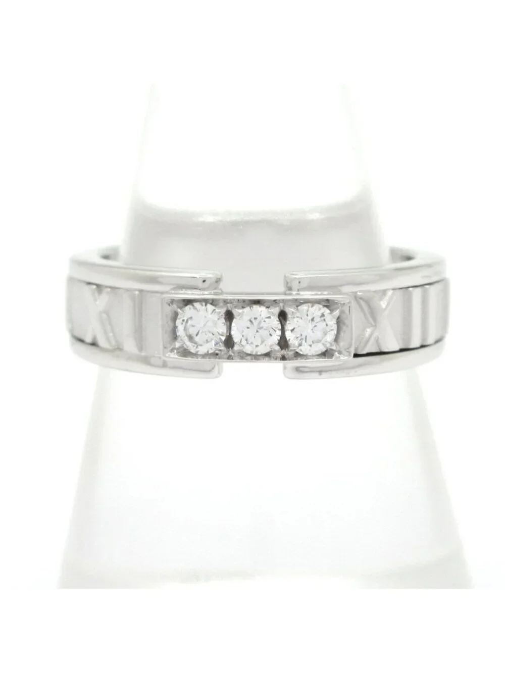 Tiffany & Co Ring Atlas 18k White Gold Diamond